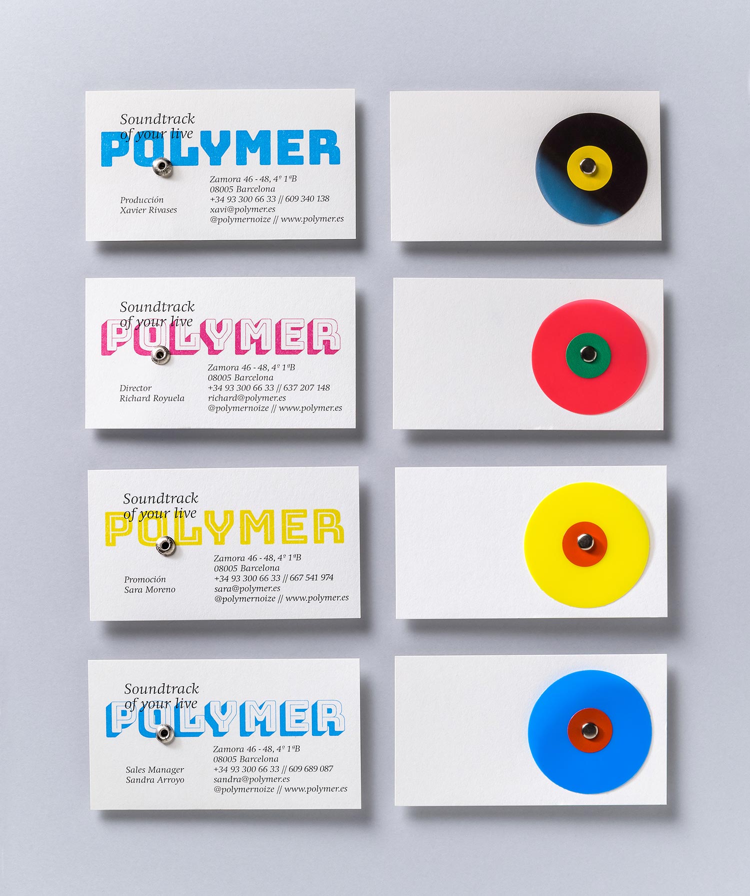 Polymer - Tarjetas de visita