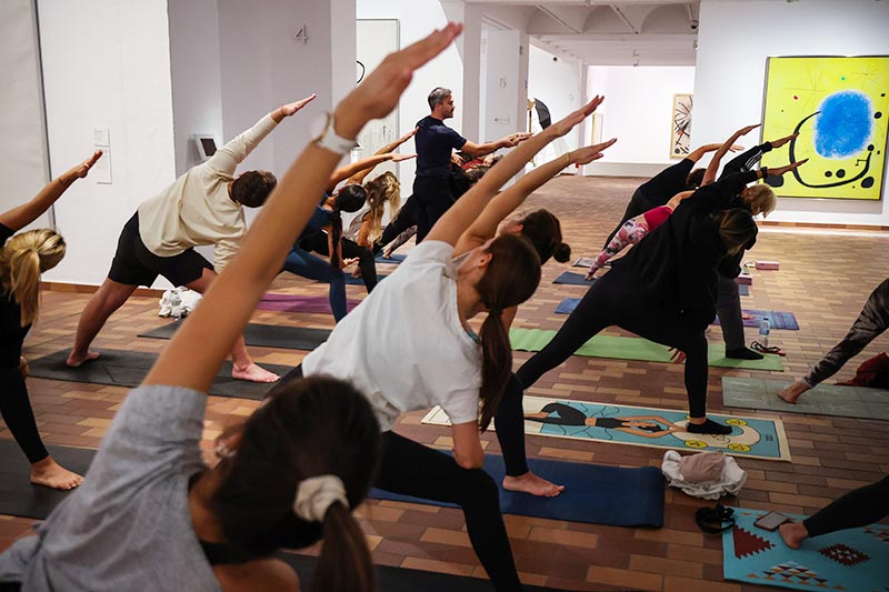 Yoga activity Miró Foundation
